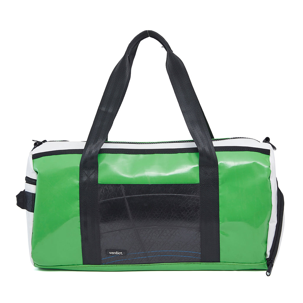 eco tarp Verdict. Minty Green Eco-Tarpaulin Biker's Duffel – Verdict Life